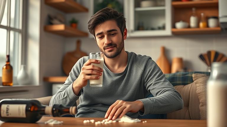 does milk help a hangover?