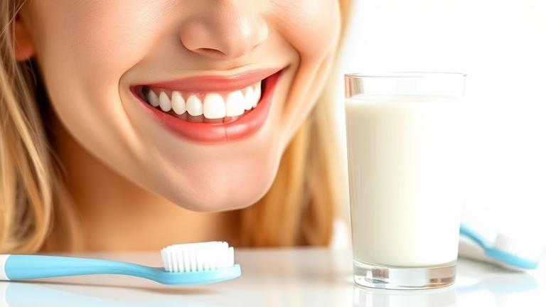 does milk make your teeth white?