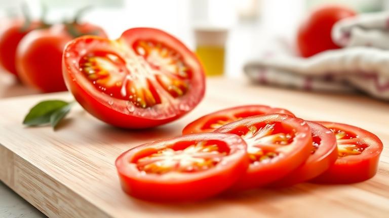 how to keep a tomato fresh after cutting?