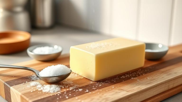how much salt to add into unsalted butter to make it salted?