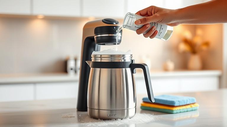 how to clean a thermal coffee pot?