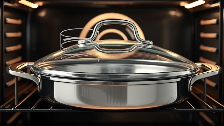 are calphalon glass lids oven safe?