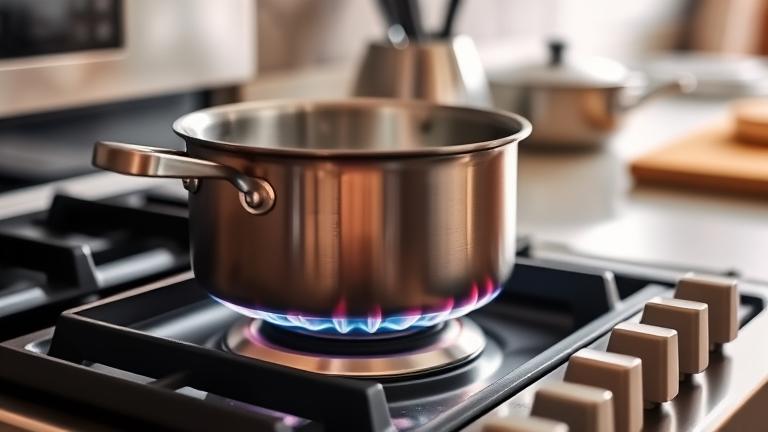 how to simmer on a gas stove?