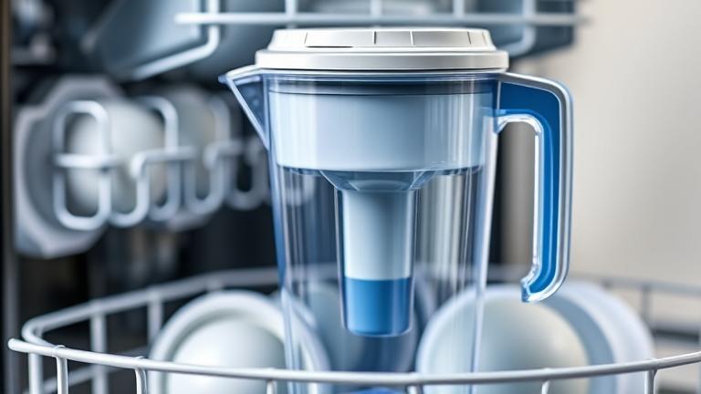 can brita pitchers be put in the dishwasher?