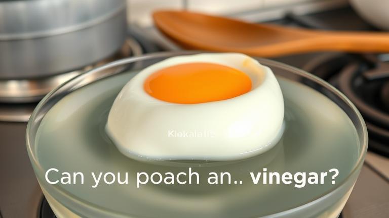 can you poach an egg without vinegar?