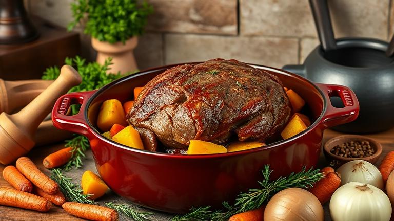 how to add flavour to bland pot roast?