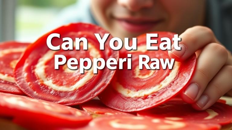 can you eat pepperoni raw?