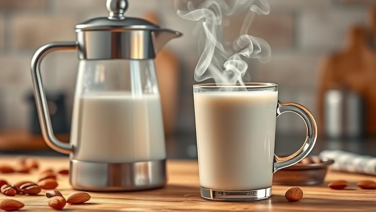 can you steam almond milk?