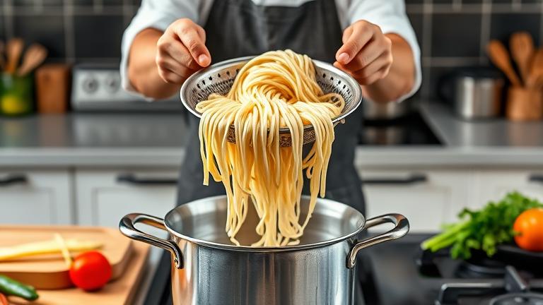 how to blanch noodles?