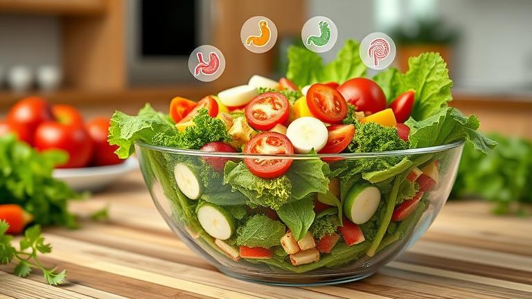 why does eating salad cause diarrhea?