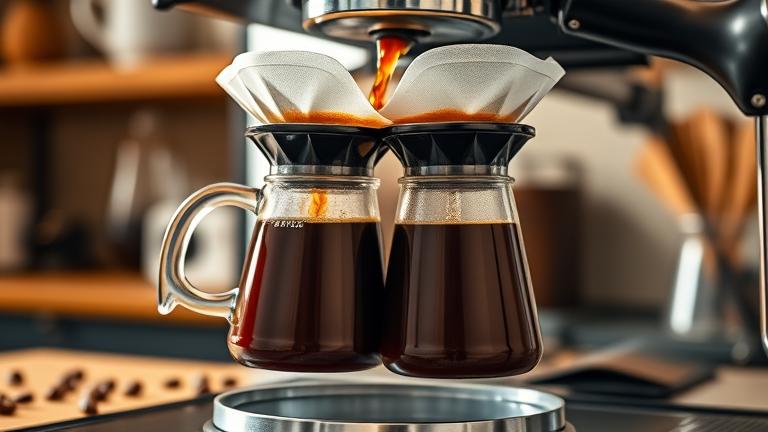running coffee through twice?