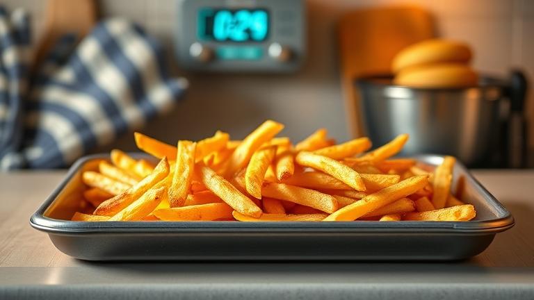 how to bake frozen french fries in the oven?
