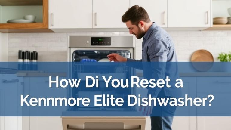 how do you reset a kenmore elite dishwasher?