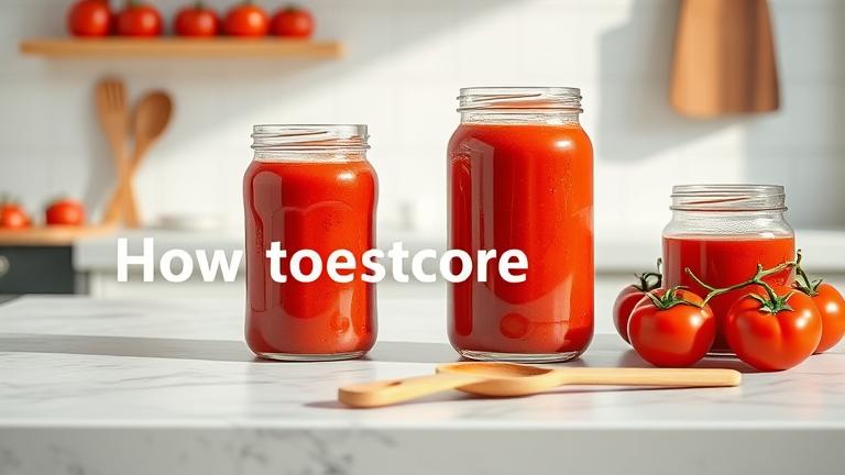 how to store tomato puree?