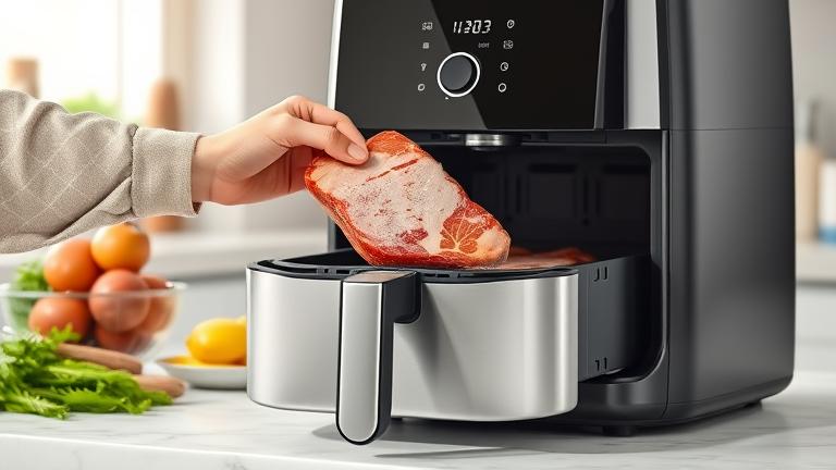 can you put frozen meat in an air fryer?