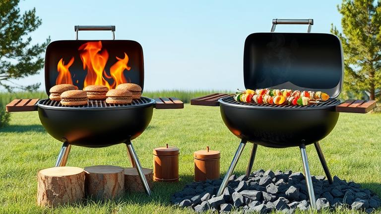 differences between wood and charcoal grilling?
