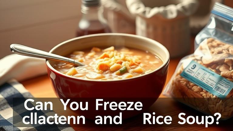 can you freeze chicken and rice soup?