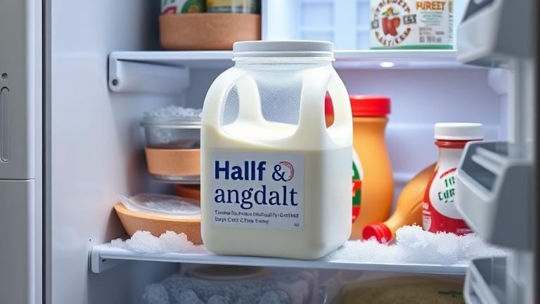 can you freeze half and half cream?