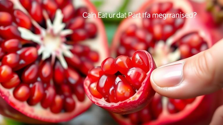 can you eat the hard part of a pomegranate seed?