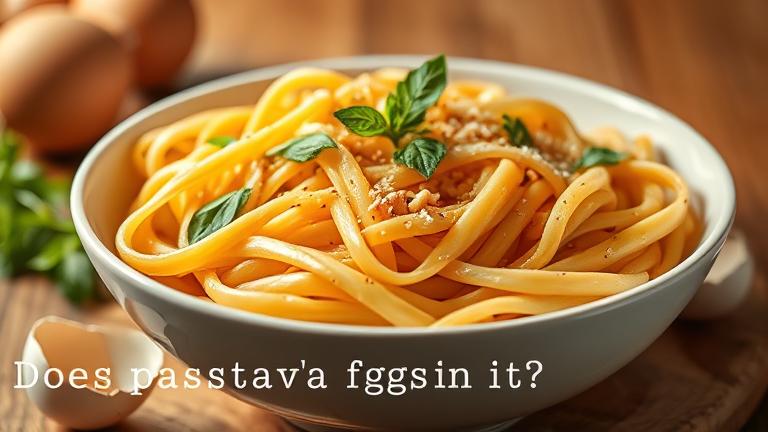 does pasta have eggs in it?