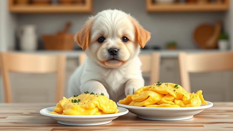can puppies eat scrambled eggs?