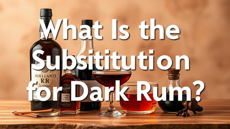 what is the substitution for dark rum?