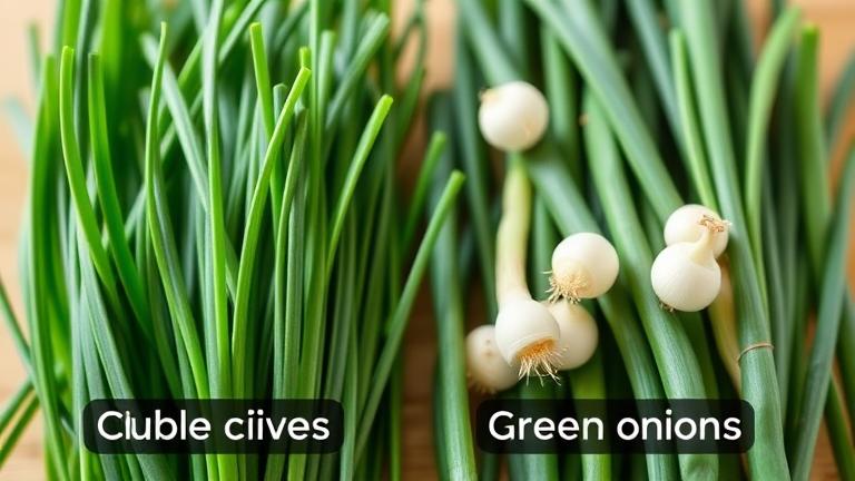 what is the difference between chives and green onions?