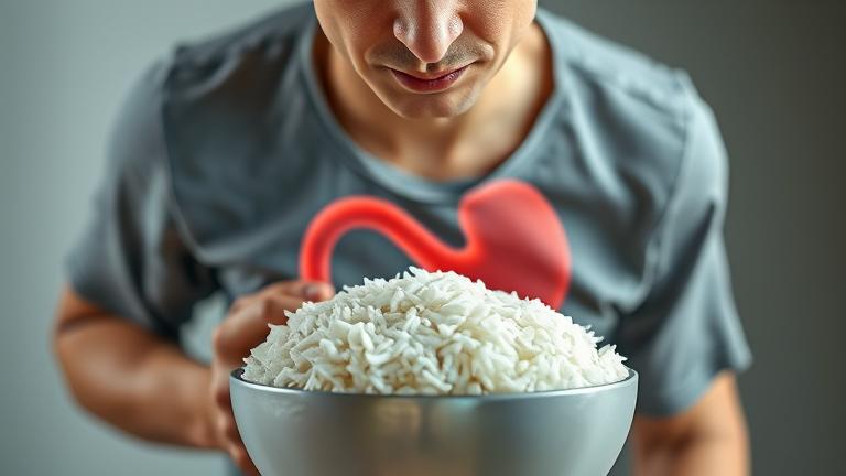 eating undercooked rice effects