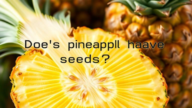 Does pineapple have seeds?
