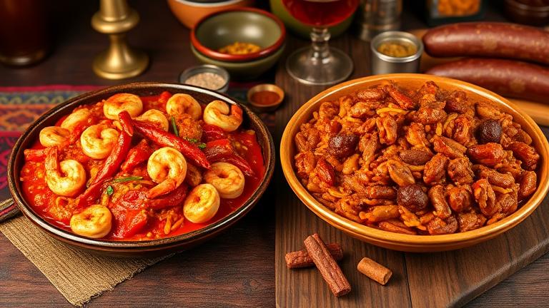 what is the difference between creole and cajun jambalaya?