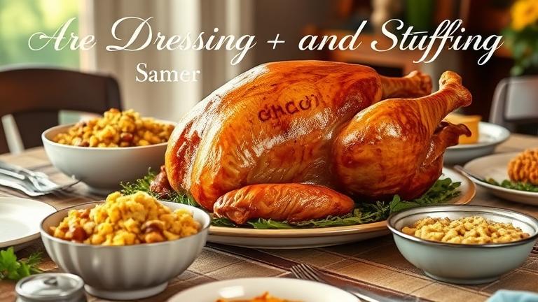 are dressing and stuffing the same thing?