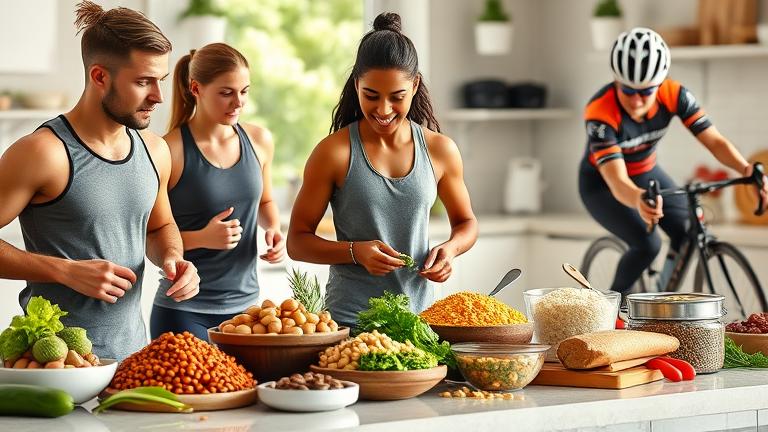 how do vegetarian athletes get protein?