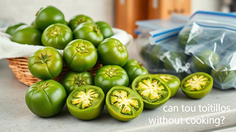 can you freeze tomatillos without cooking them?
