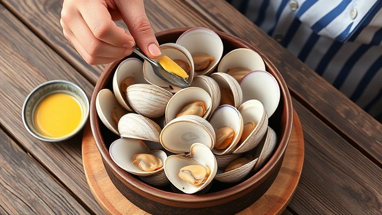 how do you eat white clams?