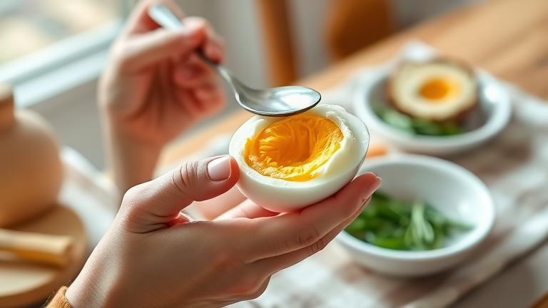 how do you peel a soft boiled egg easily?