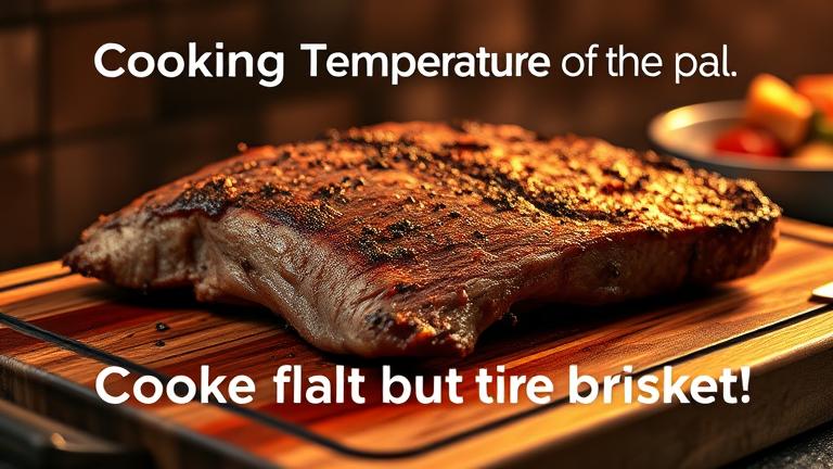 what temperature do you cook a flat brisket?