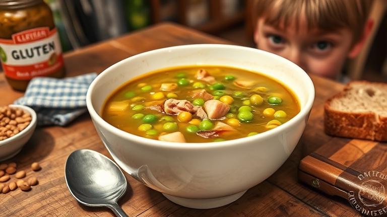 does split pea soup contain gluten?