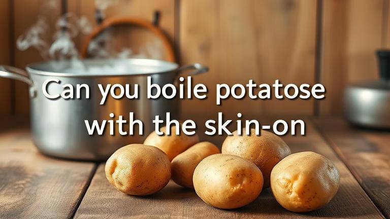 can you boil potatoes with the skin on?