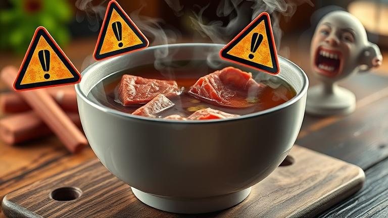 what happens if you eat bad beef broth?