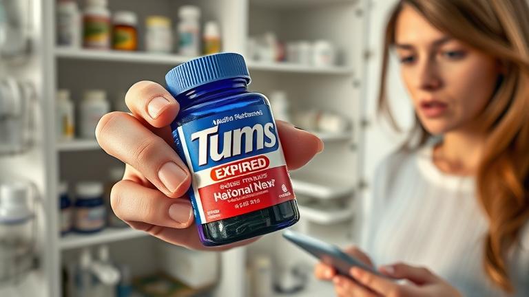 can you get sick from eating expired tums?