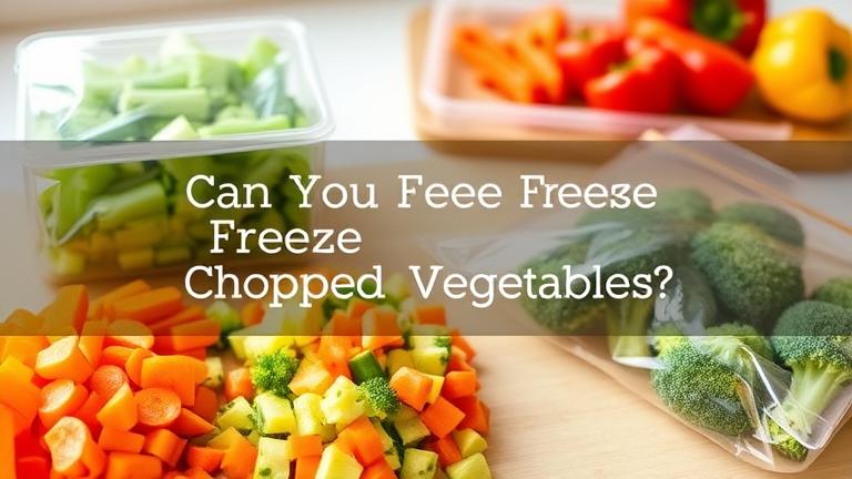 can you freeze chopped vegetables?