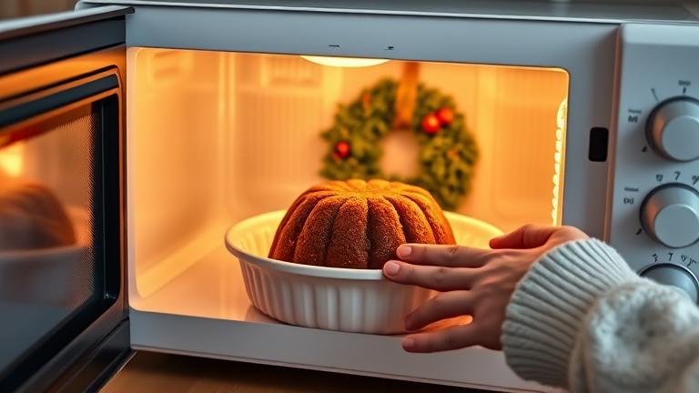 how to reheat christmas pudding in a microwave?