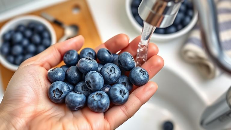 can you eat blueberries without washing them?