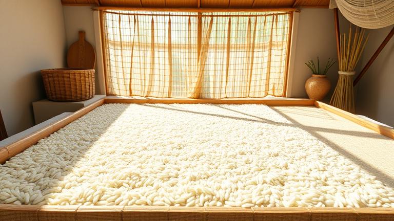how to dry out rice?