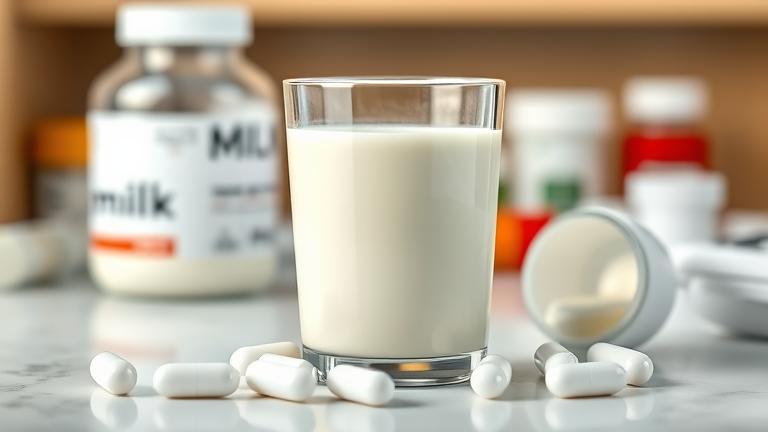 does milk affect antibiotics?