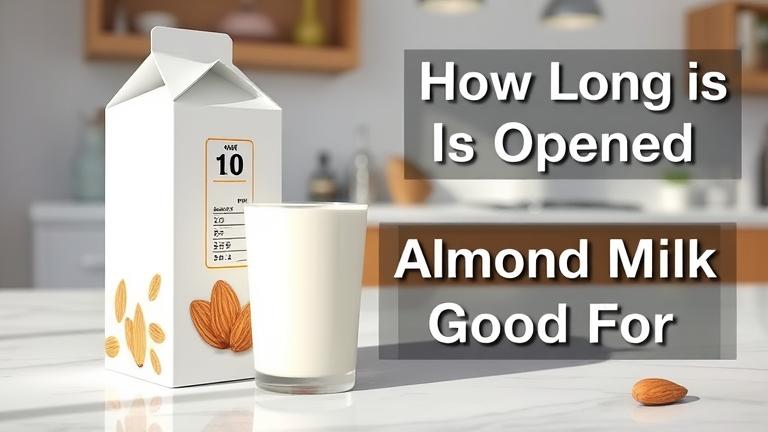how long is opened almond milk good for?