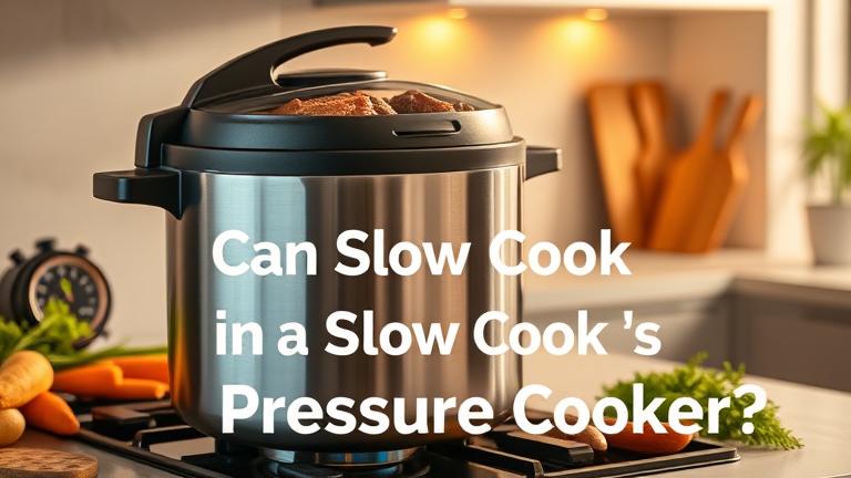 can you slow cook in a pressure cooker?