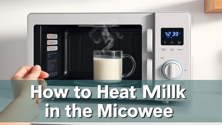 how to heat milk in the microwave?