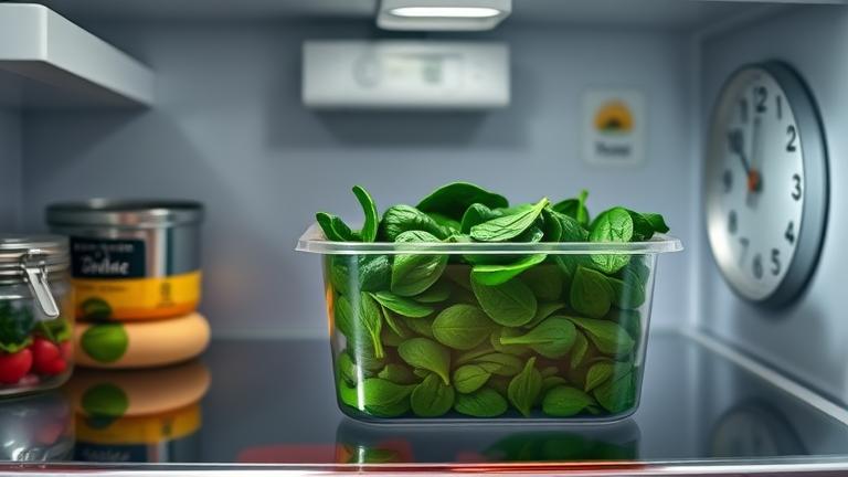 how long can cooked spinach stay in the refrigerator?
