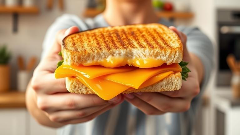 is eating a grilled cheese sandwich healthy?